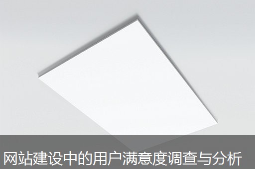 网站建设中的用户满意度调查与分析