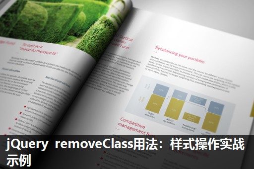 jQuery removeClass用法:样式操作实战示例 jQuery removeClass用法:样式操作实战示例