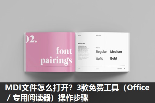 MDI文件怎么打开？3款免费工具（Office／专用阅读器）操作步骤