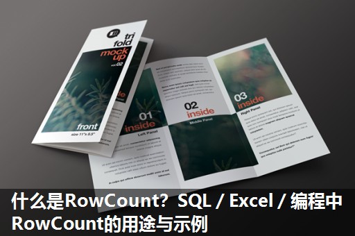 什么是RowCount？SQL／Excel／编程中RowCount的用途与示例