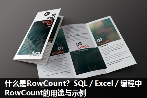 什么是RowCount？SQL／Excel／编程中RowCount的用途与示例