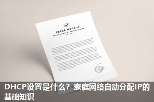DHCP设置是什么？家庭网络自动分配IP的基础知识