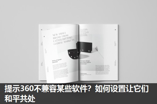 提示360不兼容某些软件？如何设置让它们和平共处