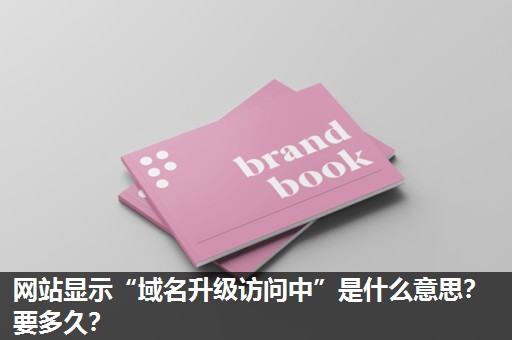 网站显示“域名升级访问中”是什么意思？要多久？