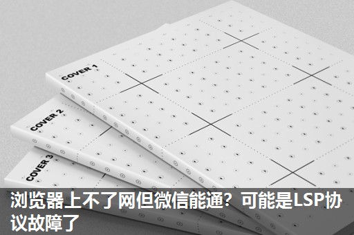 浏览器上不了网但微信能通？可能是LSP协议故障了