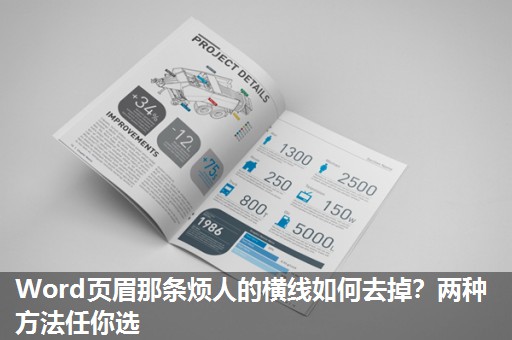 Word页眉那条烦人的横线如何去掉?两种方法任你选 Word页眉那条烦人的横线如何去掉?两种方法任你选