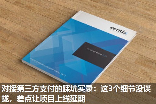 对接第三方支付的踩坑实录：这3个细节没谈拢，差点让项目上线延期
