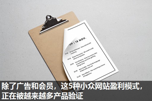 除了广告和会员，这5种小众网站盈利模式，正在被越来越多产品验证