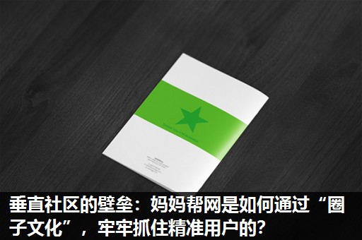 垂直社区的壁垒:妈妈帮网是如何通过“圈子文化”,牢牢抓住精准用户的? 垂直社区的壁垒:妈妈帮网是如何通过“圈子文化”,牢牢抓住精准用户的?