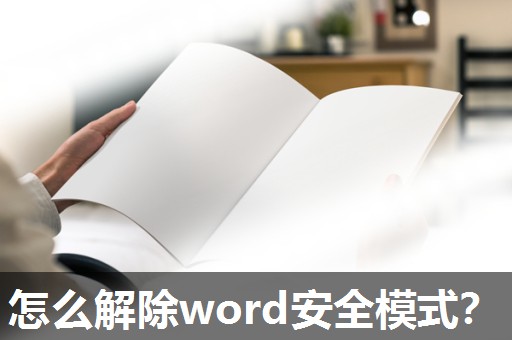 怎么解除word安全模式？